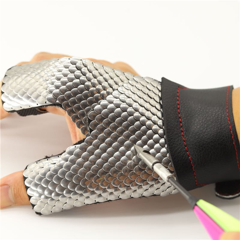 Handmade Dragon Scale Kevlar Protective Glove For Slingshot Shooting