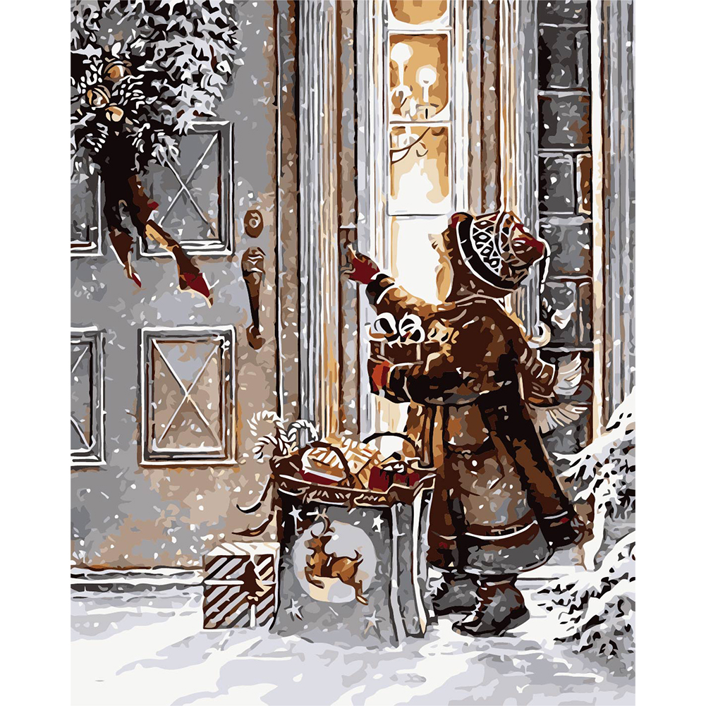 

40*50cm - Painting By Numbers - Christmas Boys, 501 Original
