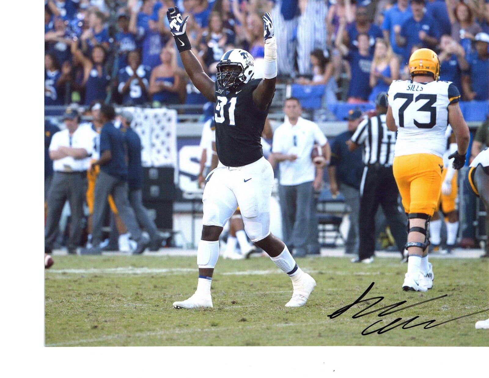 LJ Collier TCU Horned Frogs signed autographed 8x10 football Photo Poster painting f