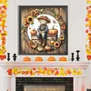 Pumpkin Sunflower Scarecrow-Full Round Diamond Painting 40*40CM