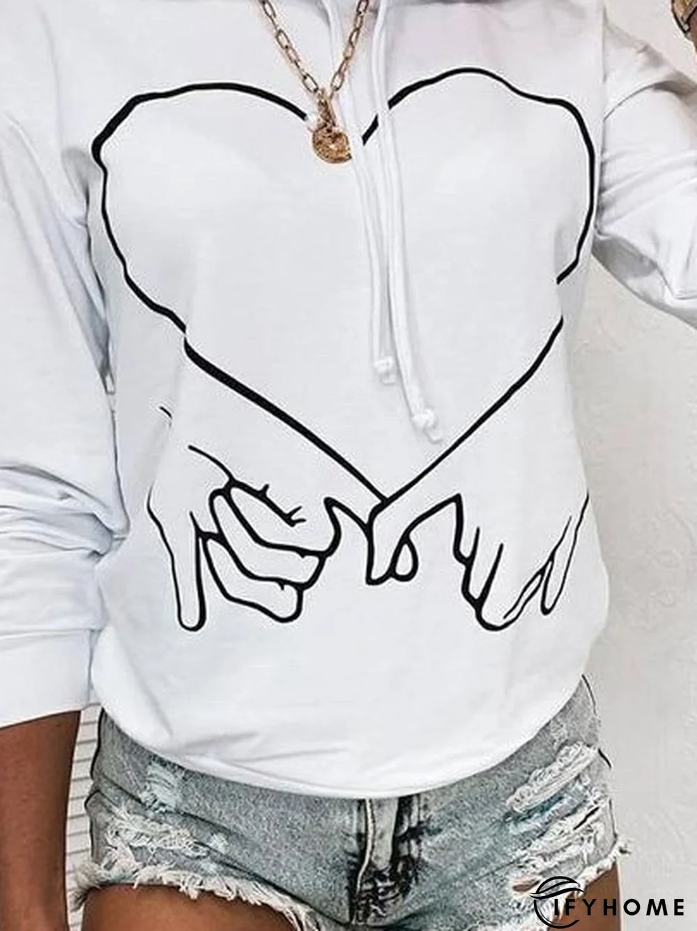 Cotton-Blend Vacation Graffiti Hooded Hoodies & Sweatshirt | IFYHOME