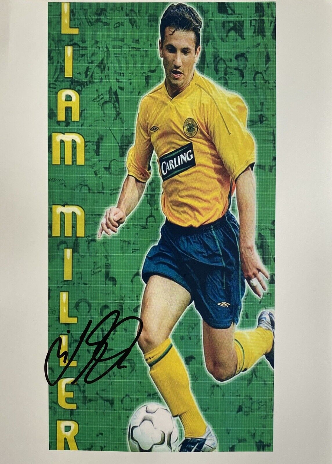 Liam Miller Hand Signed 12x8 Celtic Photo Poster painting, 2