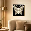 (30x30cm)Butterfly DIY Pearl Painting Art With Inner Frame Handmade Pearl Material Art Kit Living Room Decor