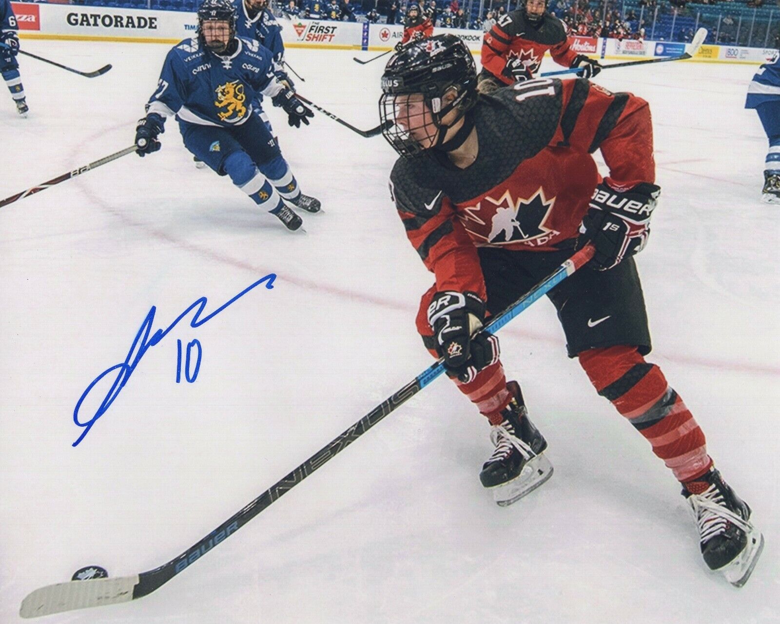 SARAH FILLIER SIGNED AUTOGRAPH TEAM CANADA 8X10 Photo Poster painting EXACT PROOF