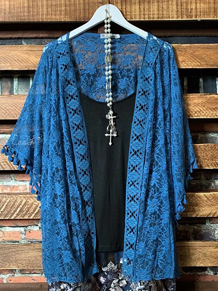 Women Oversized Casual Printed Kimono P176855033