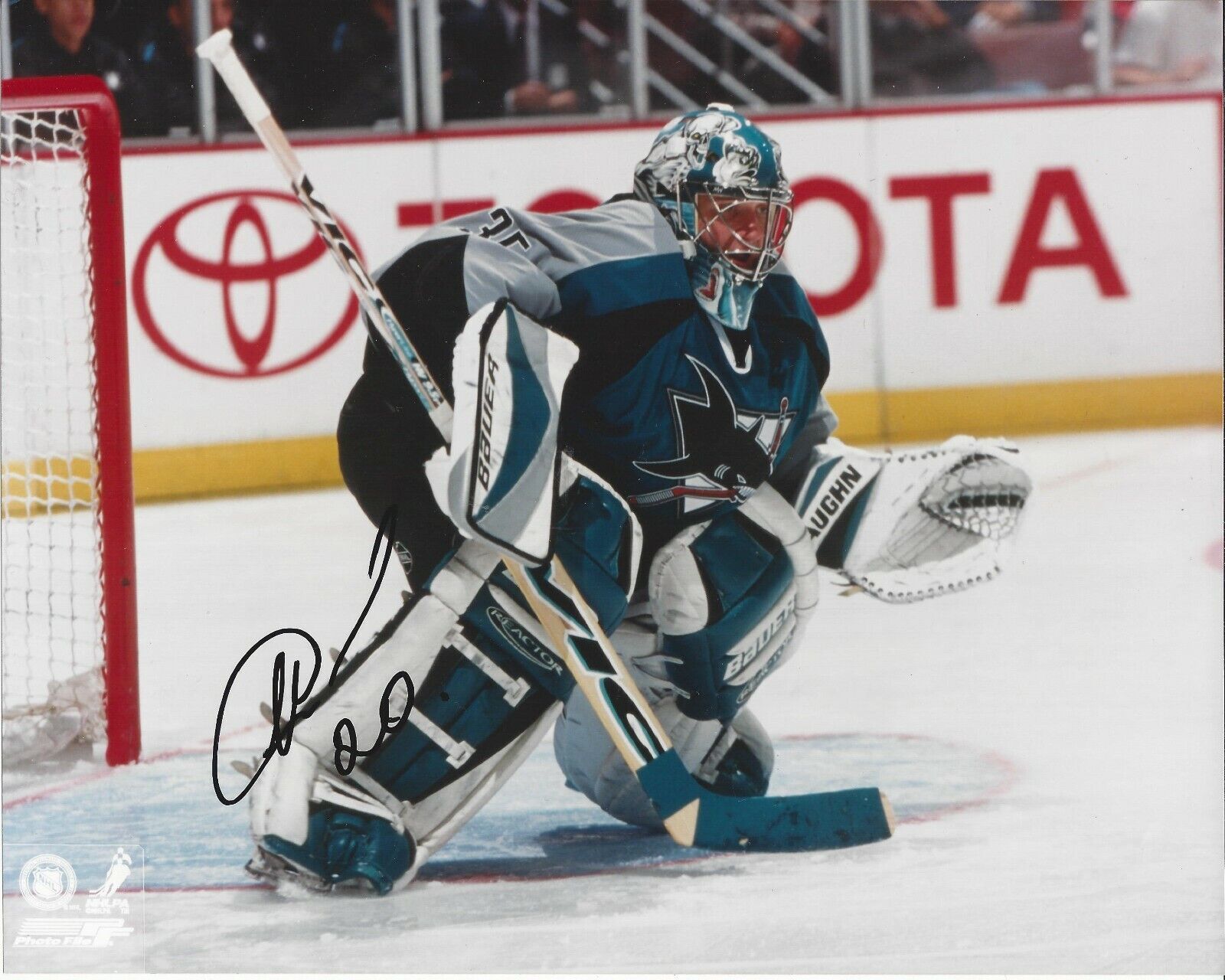 Evgeni Nabokov Autographed 8x10 San Jose SharksB141