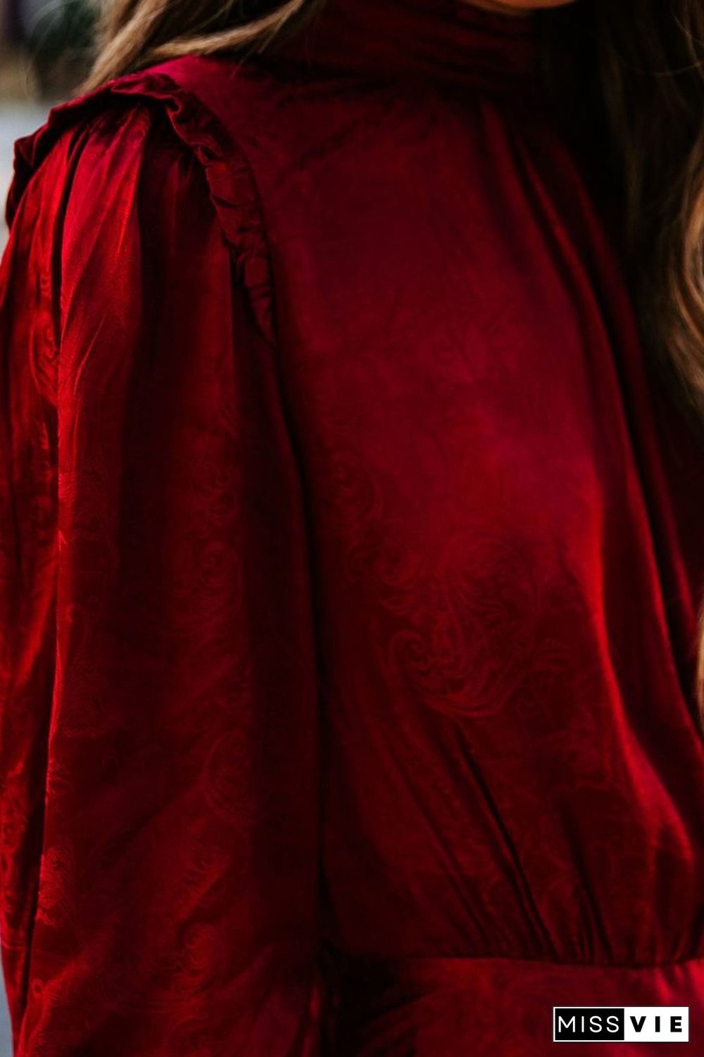 Open Back Jacquard Hip Package Dress