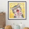 Funny Cat 5D DIY Diamond Painting Special-shaped Partial Drill Decor (YXC378)
