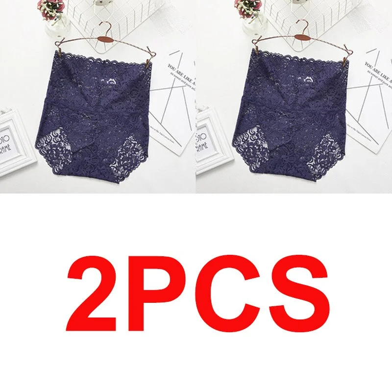 M-XXXL Women High Waist Lace Panties Sexy Underwear Women  Floral Transparent Lingerie Female Briefs Underpants Plus Size Pantys