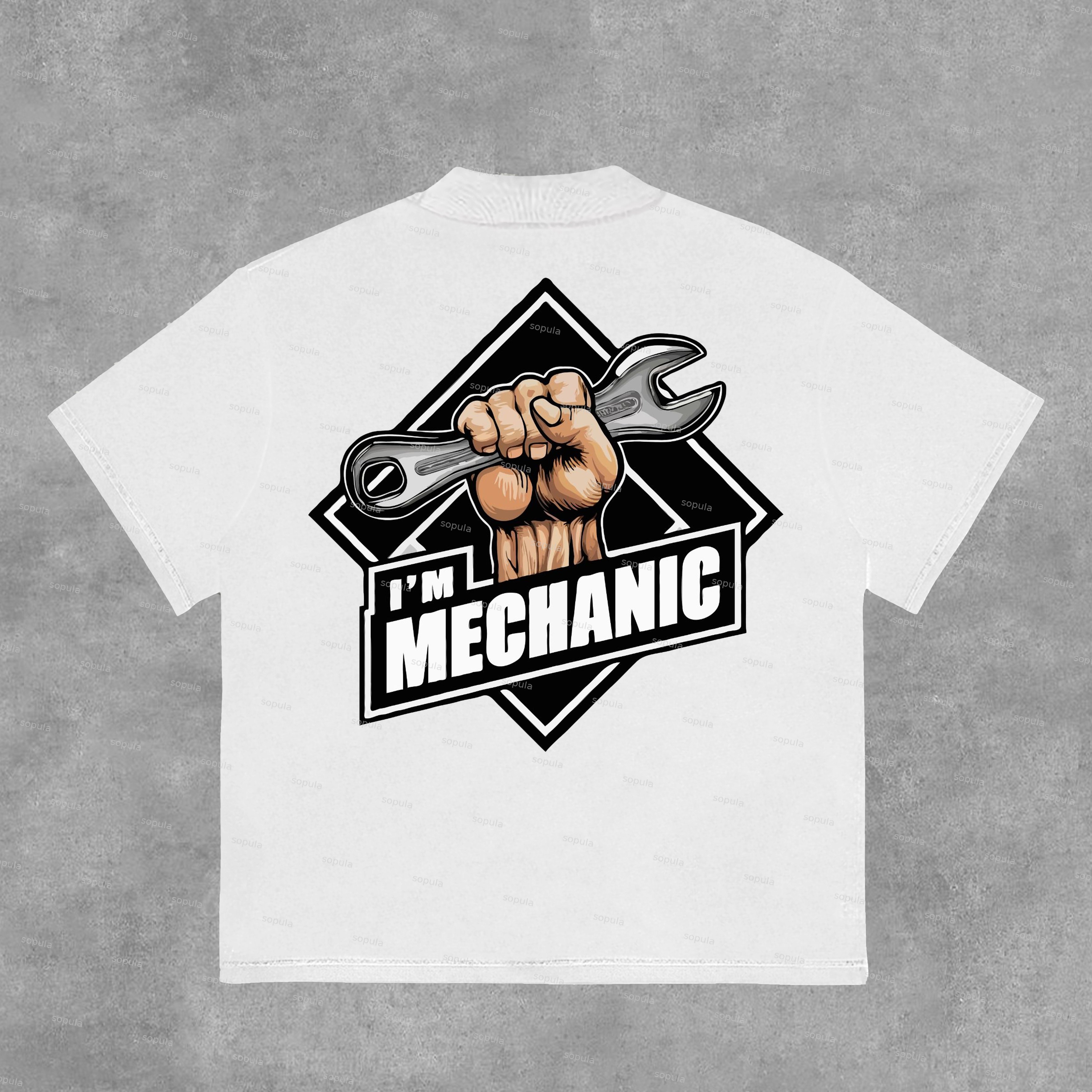 Men's Repair Graphic 100% Cotton T-shirt - Sopula｜Premium Graphic Tees & Graphic Clothing