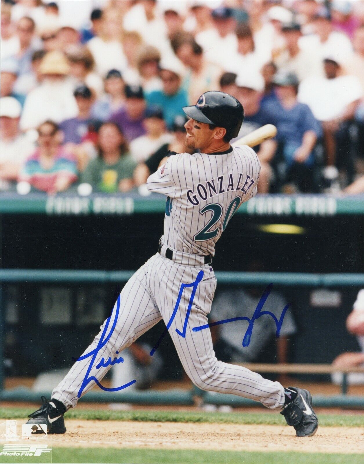 Luis Gonzalez Arizona Diamondbacks Signed Autographed 8x10 Glossy Photo Poster painting COA