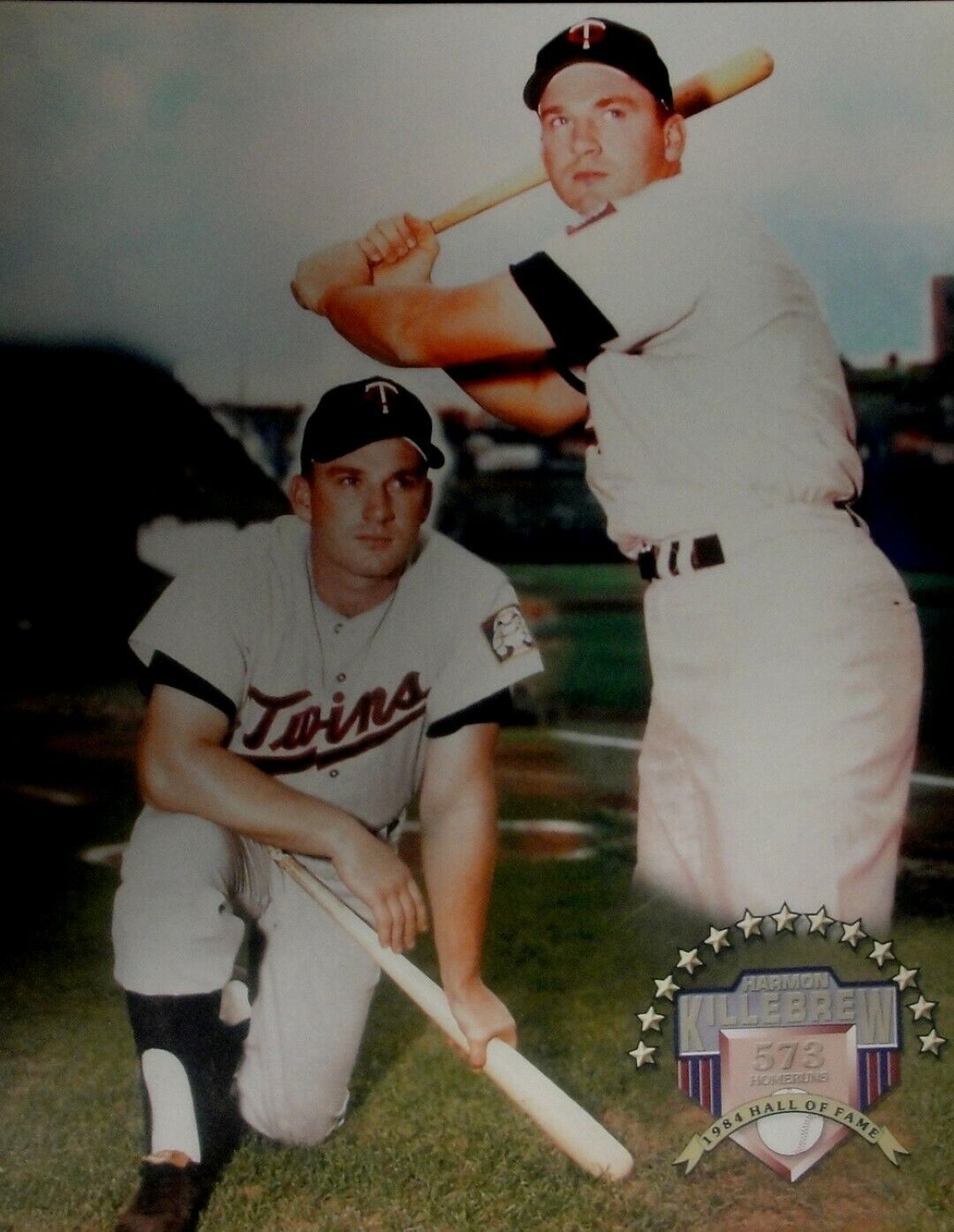 Harmon Killebrew Unsigned 16x20 Photo Poster painting Minnesota Twins Batting Collage