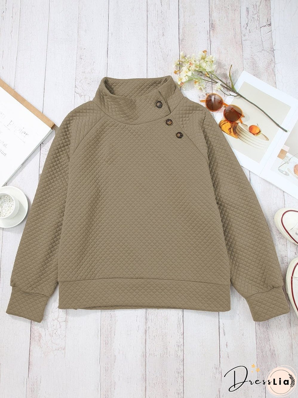 Stylish Quilted Pullover