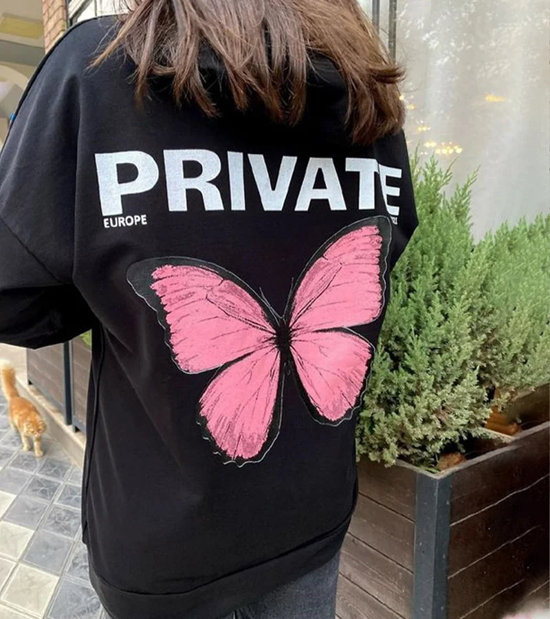 Hoodie discount private butterfly