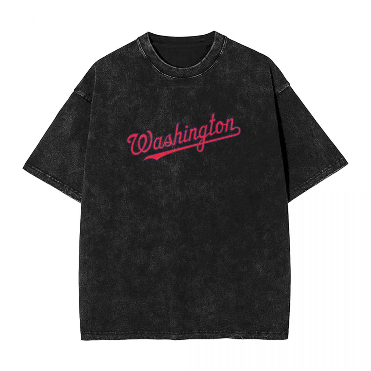Washington Nationals Printed Vintage Men's Oversized T-Shirt