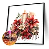 Diamond Painting-DIY Full Round Drill Christmas Flower
