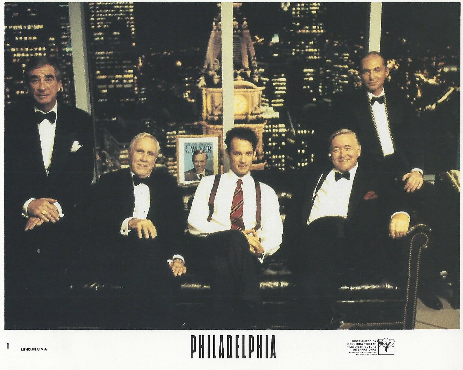 Philadelphia Original 8x10 Lobby Card Poster 1993 Photo Poster painting # 1 Tom Hanks