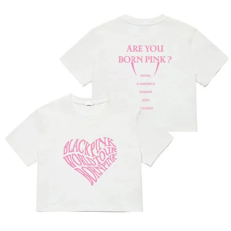 BLACKPINK World Tour Born Pink Heart T-shirt