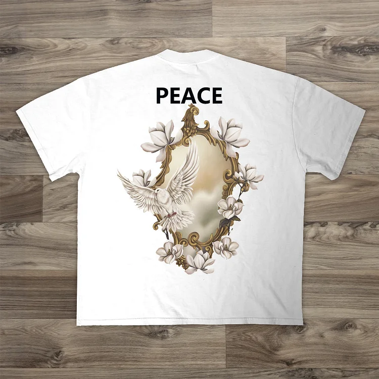Peace Art Graphic Casual T-Shirt