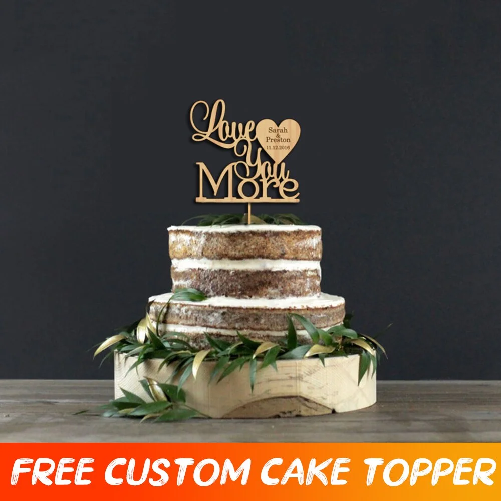 Custom Wedding Cake Topper Decor Happy Birthday Cake Topper Personalized Wedding Cake Topper Party Decoration For Anniversary
