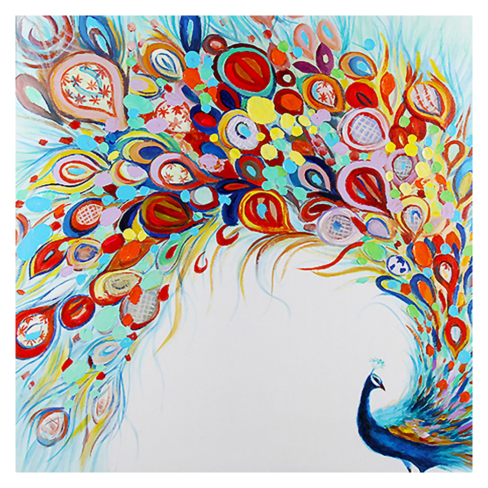 

Peacock - 11CT Stamped Cross Stitch - 40*40CM, 501 Original