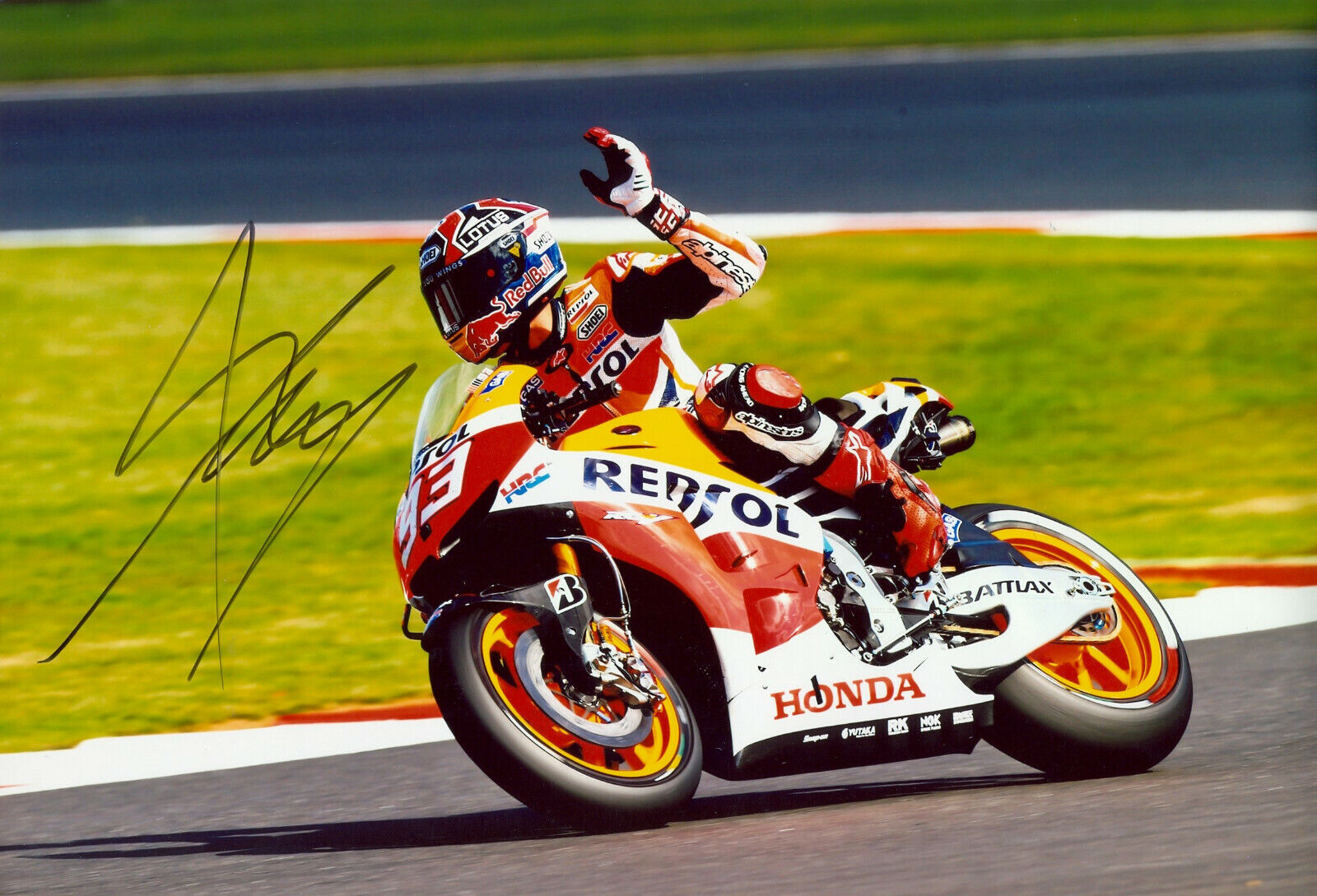 MARC MARQUEZ Signed Photo Poster paintinggraph - Motorcycle MotoGP World Champion - preprint