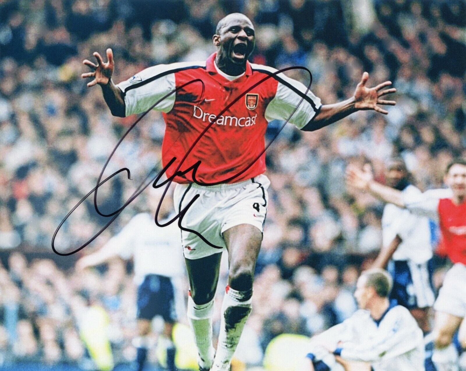 ~~ PATRICK VIEIRA Authentic Hand-Signed Arsenal FC