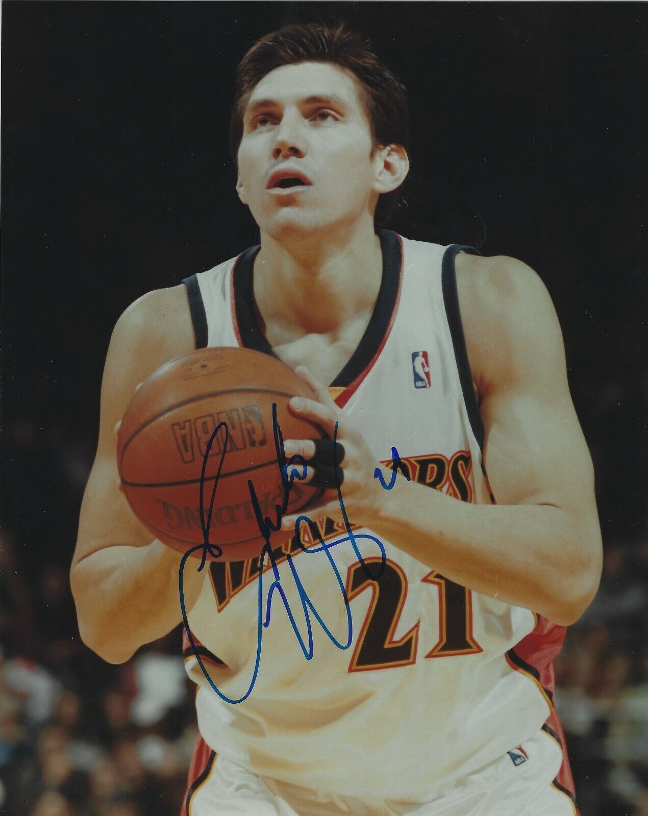 Signed 8x10 EDUARDO NAJERA Golden State Warriors Autographed Photo Poster painting w/COA