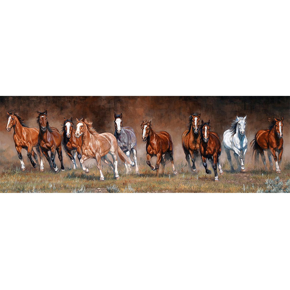 

Galloping Horse - Round Drill Diamond Painting - 90*30CM (Big Size), 501 Original