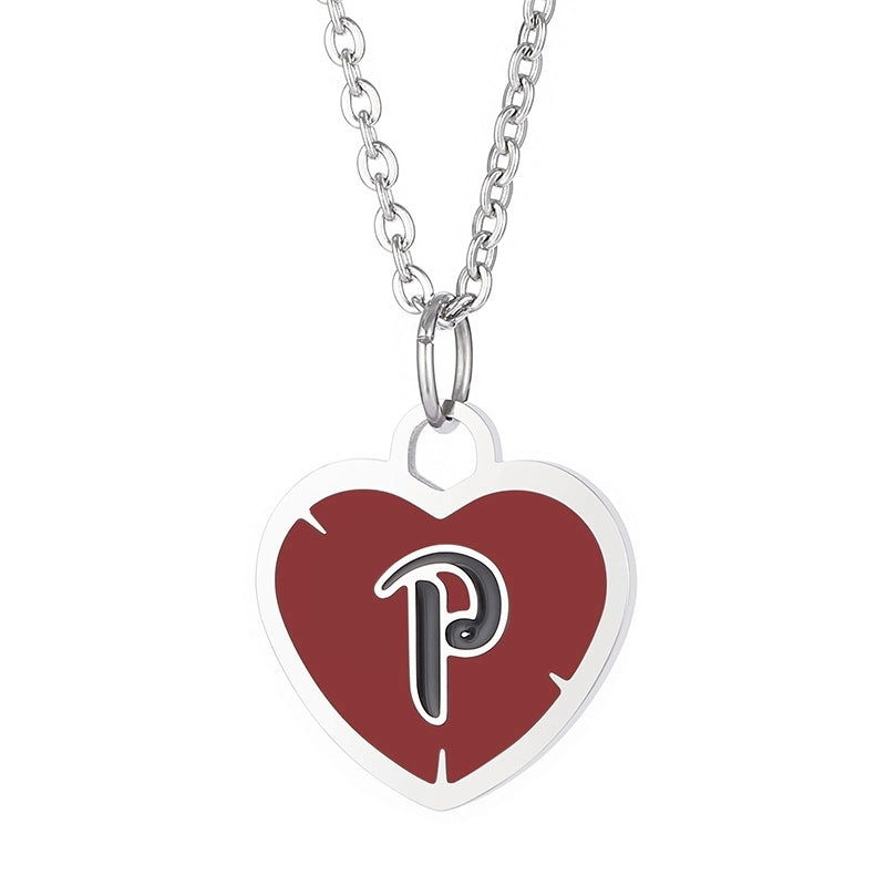 Casual Minimalist Rainbow Heart Shape Butterfly Stainless Steel Enamel Pendant Necklace