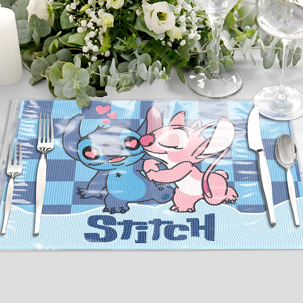 DIY Stitch Diamond Painting Placemat Diamond Crafts Projects for Kids Adults