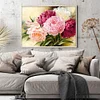 Peony - 18CT Stamped Cross Stitch - 50*40cm - Flower