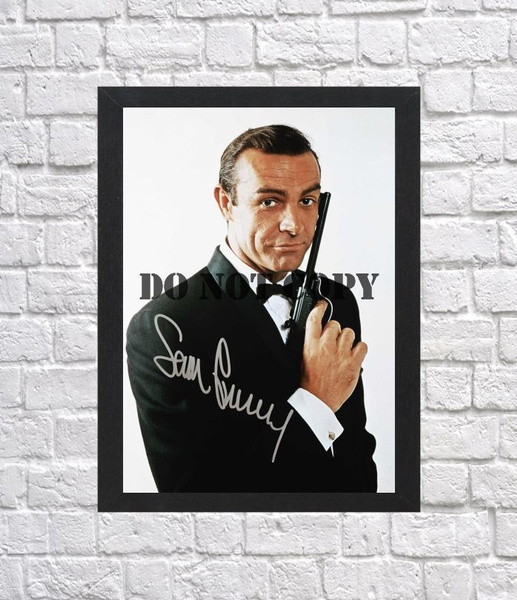 Sean Connery James Bond 007 Autographed Signed Print Photo Poster painting Poster A2 16.5x23.4