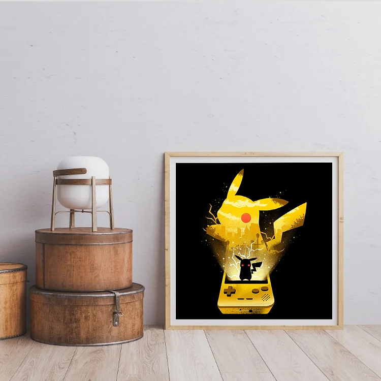 Pikachu Pokemon Yellow Cross stitch pattern Pocket Monster