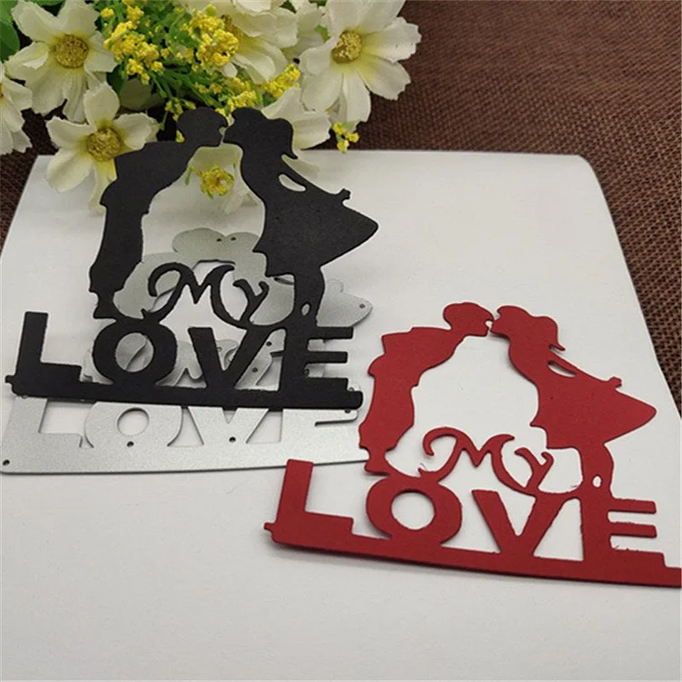 Love Groom Frame Wedding Invitation Metal Cutting Dies Craft Stamps die Cut Embossing Card Make Stencil Frame Art Cutte