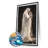 Soft Light Holy Mother Special Shaped 5D DIY Partial Drill Diamond Painting Kits for Adults Beginners Home Decor Diamonds Dots Gem Art Kits Large Size 15.75x27.56inch