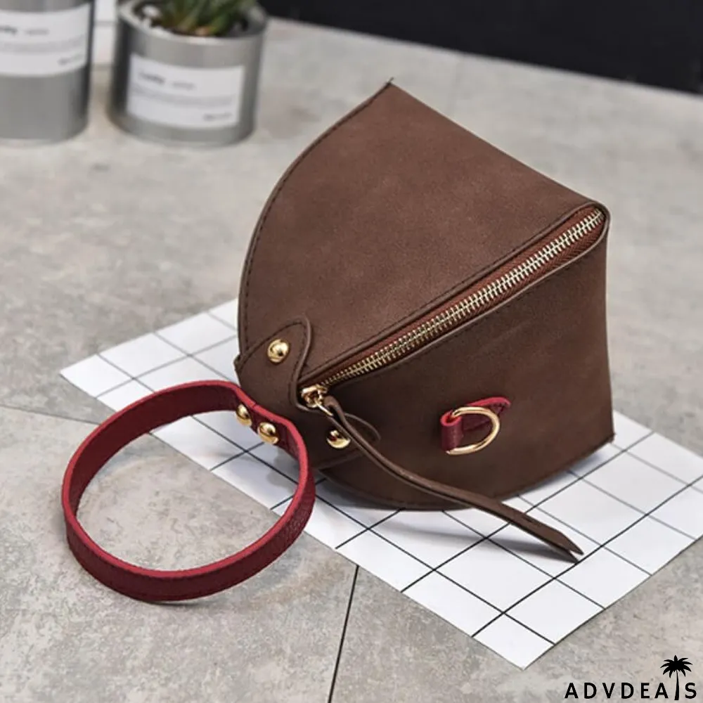 Black Fashion Solid Zipper Design Crossbody Bag