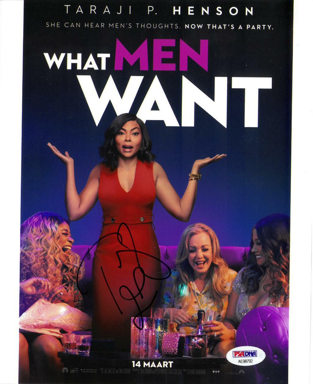 Taraji P. Henson Signed What Men Want Autographed 8x10 Photo Poster painting PSA/DNA #AE98792