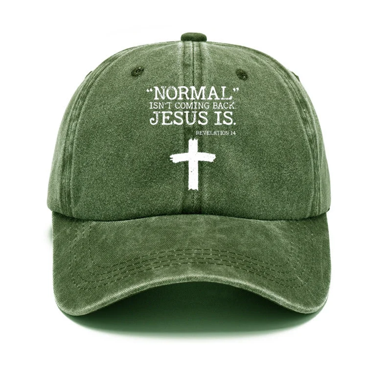 Normal Isn't Coming Back But Jesus Is Revelation 14 Sun Hat socialshop