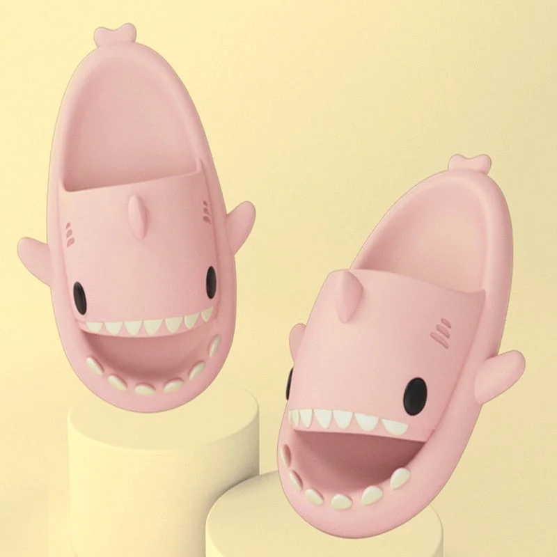 Man Women Shark Slippers Summer Adult Couple Slippers Indoor And Outdoor Funny Home Shoes Lovely Cartoon Cute Animal Slipper