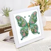 5D DIY Partial Special Shaped Drill Diamond Painting Kit Butterfly Decor With Frame Kit 18x18cm