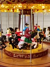 New Large Christmas Decoration LED Carousel Music Box Gift