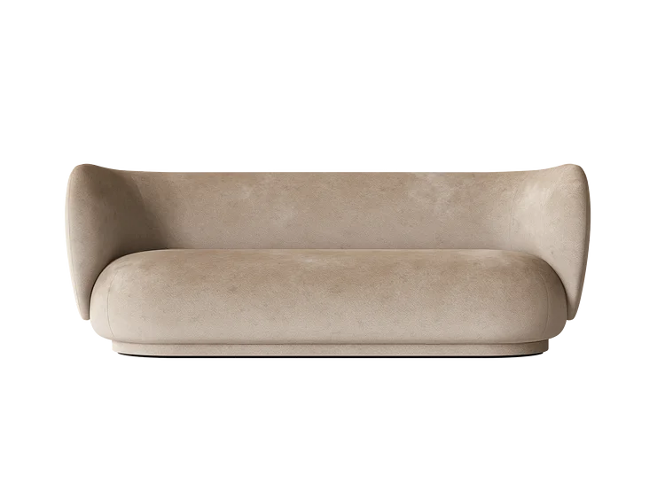 Rico Sofa 3 - Faded Velvet - Sand