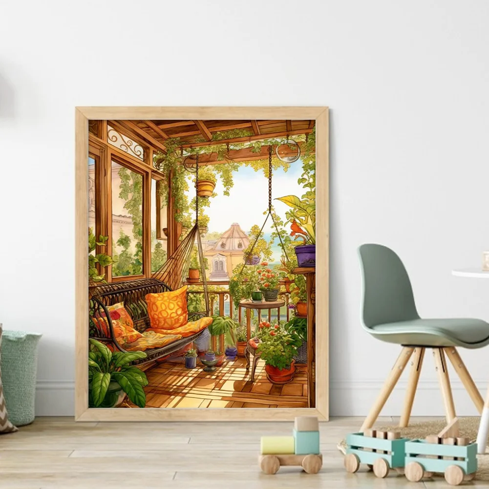 11CT Full Stamped Cross Stitch - Magic Potion(Canvas|30*50CM) - Eco-Friendly Cotton Thread