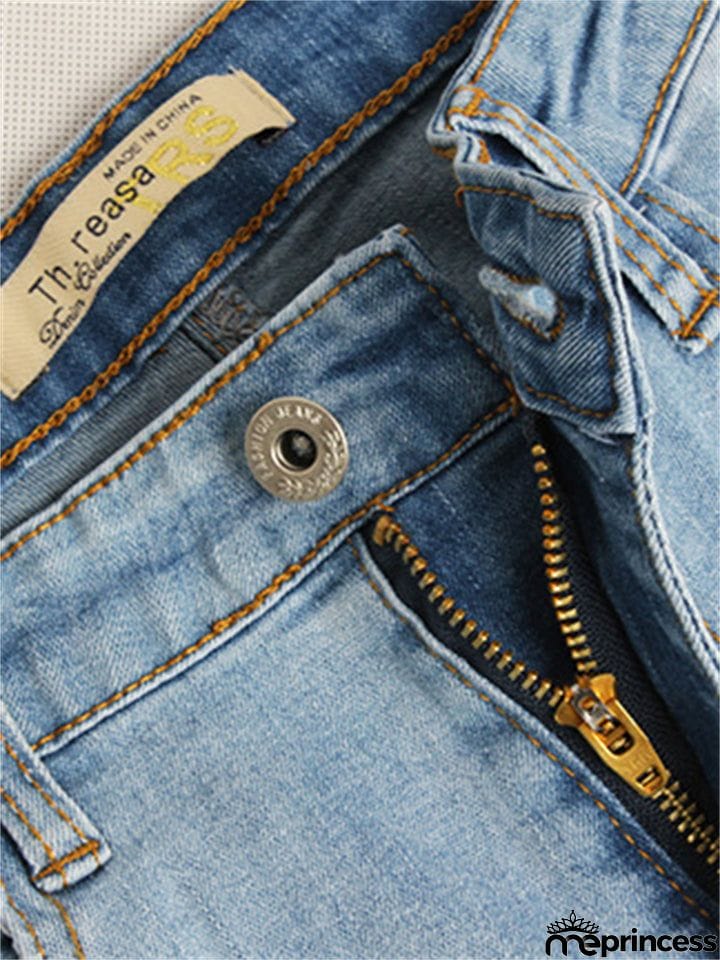 Women's Fashion Slim Fit Tassels Denim Pants