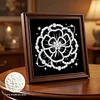 12pcs/set Unframed Pearl Painting Canvas Art Handmade Pearl Material Art Kit Living Room Decor (15x15cm)