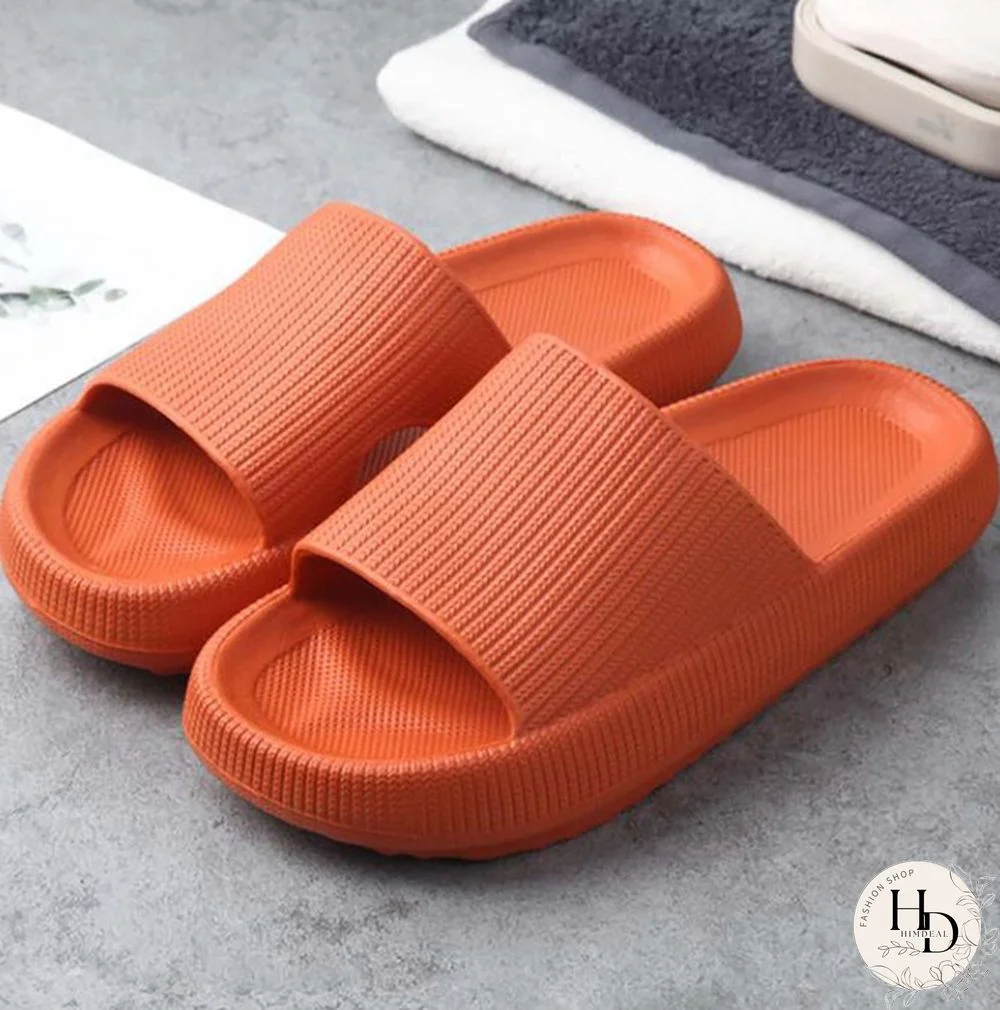 Women Thick Platform Slippers Summer Beach Soft Sole Slide Sandals Leisure Men Ladies Indoor Bathroom Anti-slip Shoes