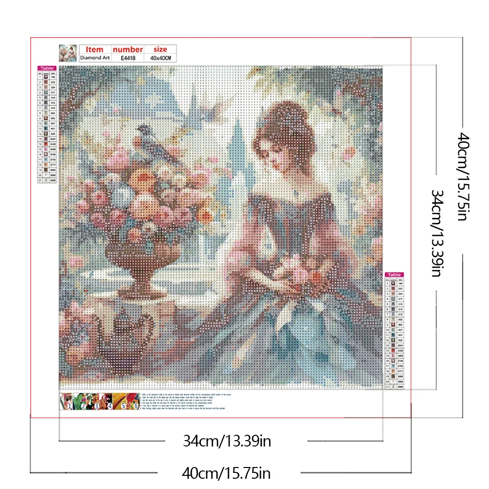 Diamond Painting - Full Round Drill - Horse Girl(Canvas|40*40cm)