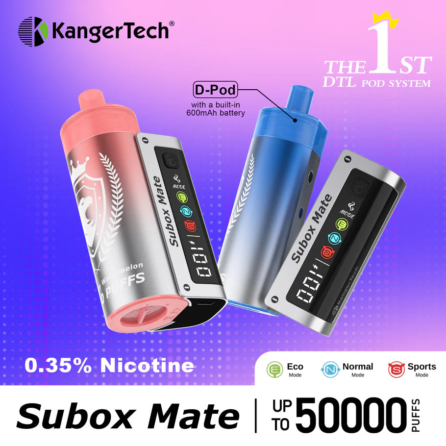 KangerTech SUBOX Mate D-Pod 50000 Puffs Disposable Vape Wholesale gelivape
