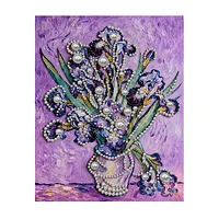 Purple Iris Lilac - Pearls Painting